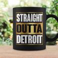 Straight Outta Detroit Michigan Coffee Mug Gifts ideas