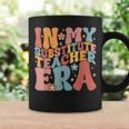 In My Substitute Teacher Era Retro Groovy Back To School Coffee Mug Gifts ideas