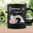 Summer Is Magical Teacheronbreak Unicorn Teacher Coffee Mug Gifts ideas