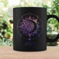Sun And Moon Total Eclipse 2024 Mandala Tapestry Moon Phases Coffee Mug Gifts ideas