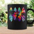 Surfer Surfboard Vintage Surfing Beach Summer Surf Tie Dye Coffee Mug Gifts ideas