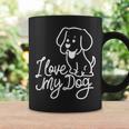 Süßes I Love My Dog Ich Liebe Meine Hund Outfit Hunde Mama Tassen Geschenkideen