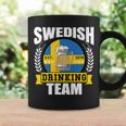 Swedish Drinking Team Sweden Flag Beer Party Idea Coffee Mug Gifts ideas
