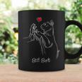 Sweet And Artistic Best Buds Cat Mom Cat Dad Cat Lovers Coffee Mug Gifts ideas