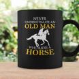 Tasse Homme à Cheval, Vieil Homme Cavalier Humoristique Idées cadeaux