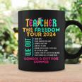 Teacher The Freedom Tour 2024 School's Out For Summer Back Coffee Mug Gifts ideas