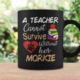Teacher Morkie Mom Quote Maltese Yorkie Dog Mommy Love Coffee Mug Gifts ideas