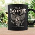 Team Lopez Family Name Lifetime Member Coffee Mug Gifts ideas