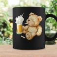 Teddy Bear Smokes And Drinks Beer For Men's Day Father's Day Coffee Mug Gifts ideas