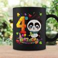Tengo 4 Años Y Panda 4 Cumpleaños Taza de café Ideas de regalos