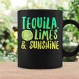 Tequila Limes Sunshine Vacation Saying Beach Quote Party Coffee Mug Gifts ideas
