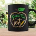 Test Day Rock The Test Teacher Testing Day Donut Stress Coffee Mug Gifts ideas