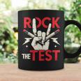 Testing Day Rock The Test Rock Music Teacher Student Coffee Mug Gifts ideas