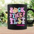 Testing Day Teacher Student Motivational Rock The Test Coffee Mug Gifts ideas
