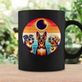 Texas April 8 2024 Astronomy Dog Lover Vintage Solar Eclipse Coffee Mug Gifts ideas