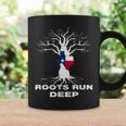 Texas Roots Run Deep Proud Resident Texas Flag Coffee Mug Gifts ideas