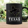 Texas Total Solar Eclipse 2024 Path Of Totality Texas Map Coffee Mug Gifts ideas