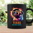 Texas Total Solar Eclipse 2024 Pug Dog With Glasses Coffee Mug Gifts ideas