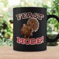 Thanksgiving Quote Feast Mode Turkey Family Dinner Coffee Mug Gifts ideas