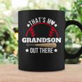 That's My Grandson Out There Baseball Grandma Grandpa's Day Coffee Mug Gifts ideas