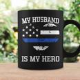 Thin Blue Line Heart Flag Police Officer Support Coffee Mug Gifts ideas