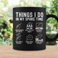 Things I Do In My Spare Time Pistol Gun Guns Gag Man Coffee Mug Gifts ideas