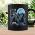 Three Wolf Howling And Moon Coffee Mug Gifts ideas