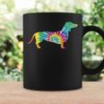 Tie Dye Dog Hippie Dachshund Retro Coffee Mug Gifts ideas
