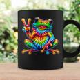 Tie-Dye Frog Peace Sign Hippie Coffee Mug Gifts ideas