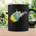 Tie Dye West Virginia Tie Dyed Print State Shape Coffee Mug Gifts ideas