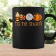 Tis The Season Pumpkin Volleyball Fall Thanksgiving Coffee Mug Gifts ideas