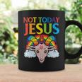 Today Not Jesus Satan Goat Satanic Rainbow Satanism Coffee Mug Gifts ideas