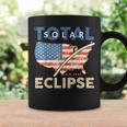 Total Solar Eclipse 04 08 2024 Path Of Totality Map Usa Flag Coffee Mug Gifts ideas