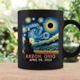 Total Solar Eclipse 2024 Akron Ohio Starry Night Van Gogh Coffee Mug Gifts ideas