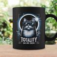 Total Solar Eclipse 2024 Cat Wearing Glasses Totality Cat Coffee Mug Gifts ideas