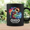 Total Solar Eclipse 2024 OhioRex Dinosaur Eclipse Glasses Coffee Mug Gifts ideas