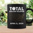 Total Solar Eclipse 2024 Party America Totality Usa Map Coffee Mug Gifts ideas