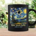 Total Solar Eclipse 2024 Starry Night Totality Van Gogh Coffee Mug Gifts ideas