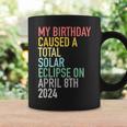 Total Solar Eclipse 4-8-2024 April 8Th Birthday Astrology Coffee Mug Gifts ideas