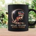 Total Solar Eclipse 40824 Dinosaur Solar Eclipse 2024 Coffee Mug Gifts ideas