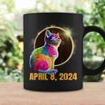 Total Solar Eclipse Cat Glasses April 8 2024 Novelty Coffee Mug Gifts ideas