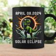 Total Solar Eclipse T-Rex April 8 2024 America Solar Eclipse Coffee Mug Gifts ideas