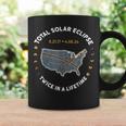 Total Solar Eclipse Twice In A Lifetime 2017 2024 Usa Map Coffee Mug Gifts ideas