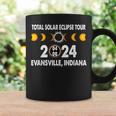 Total Solar Eclipse Us Tour 04 08 2024 Evansville Indiana Coffee Mug Gifts ideas
