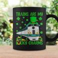 Trains Are My Lucky Charms Train St Patrick's Day Coffee Mug Gifts ideas