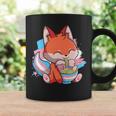 Transgender Pride Kawaii Fox Ramen Noodles Trans Flag Coffee Mug Gifts ideas