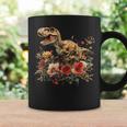 Trex Dinosaur Dino Floral Flower Coffee Mug Gifts ideas