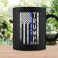 Trump 2024 Back The Blue American Flag Blue Line 4Th Of July Coffee Mug Gifts ideas