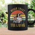Never Trust The Living Retro Vintage Sunset Coffee Mug Gifts ideas