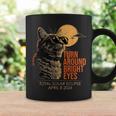 Turn Around Bright Eyes Cat Wearing Glasses Total Eclipse Coffee Mug Gifts ideas